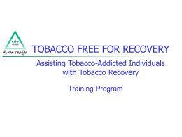 tobacco free for recovery - Rxforchange