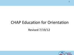 Chap Training - Home Care