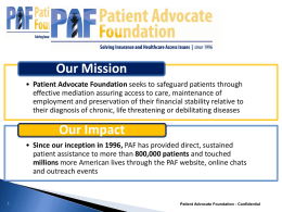 Patient Advocate Foundation