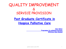 QUALITY IMPROVEMENT AND SERVICE