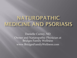Naturopathic Medicine and Psoriasis