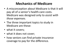 Mechanics of Medicare - JLS Marketing Concepts Ltd.