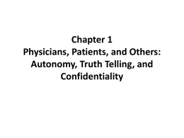 Chapter 1 Physicians, Patients, and Others