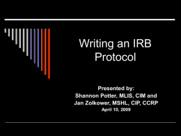 Shannon Potter, MLIS, CIM and Jan Zolkower, MSHL, CIP, CCRP