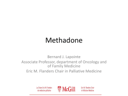methadone - Canadian Hospice Palliative Care Conference