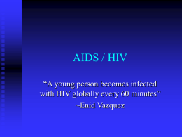 AIDS / HIV - GovernorThomasJohnsonPEandHealth