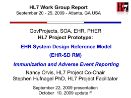 EHR SD RM Prototype Sep-09 - HSSP