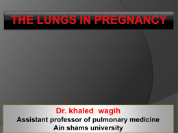 The Lungs in Pregnancy