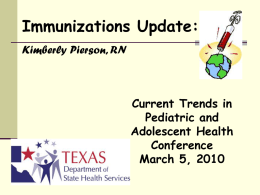 Kimberly Pierson Powerpoint on Immunizations