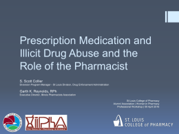 Prescription Medication and Illicit Drug Abuse - Alumni