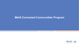 Connected Communities Implementation Grant Overview PowerPoint