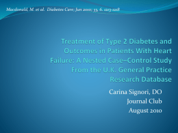 Treatment of Type 2 Diabetes and Outcomes in Patients With Heart