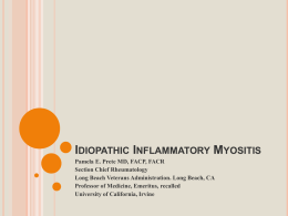 Inflammatory myositis - University of California, Irvine