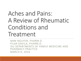 Aches and Pains - Idaho Society of Health