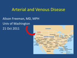 Arterial and Venous Diseases