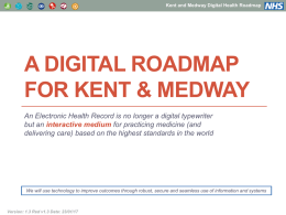 `digital road map` for Kent and Medway
