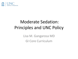Principles of Moderate Sedation