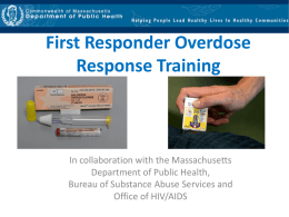 First Responder Overdose Response Training