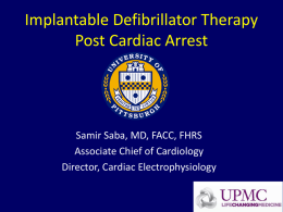 ICD Therapy Post Cardiac Arrest