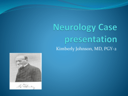 Neurology Case presentation