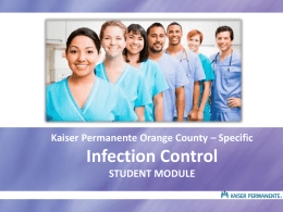 KP OC - Infection Control Student Module
