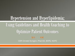 Health Coaching and Updates in Hypertension and