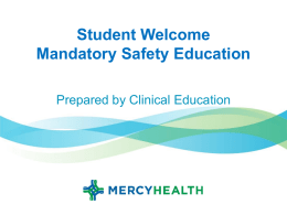 Student Safety Module