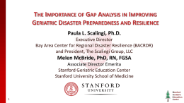 Emergency Preparedness Gap Analysis Tool