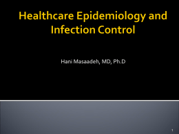 Nosocomial Infections and Infection Control