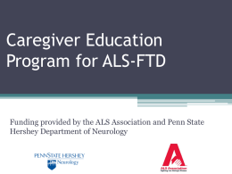 Caregiver Conference for ALS/FTD