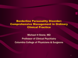 Borderline Personality Disorder-Comprehensive