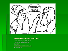 HIV and Menopause