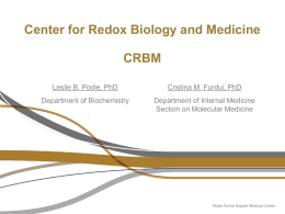 CRBM Mission - Wake Forest Clinical and Translational Science