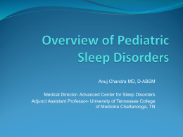 Obstructive Sleep Apnea and Hypopnea Syndrome (OSAHS) in