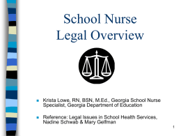 Legal Overview Objectives - Children`s Healthcare of Atlanta