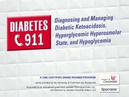 DIABETES 911: Diagnosing and Managing Diabetic Ketoacidosis