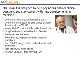 MDConsult Powerpoint