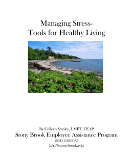 Managing Stress- Tools for Healthy Living For Stony Brook Child