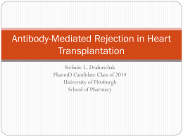 Antibody Mediated Rejection in Heart Transplantation: Case
