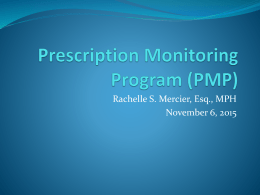 Prescription Monitoring Program