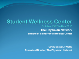 Student Wellness Update