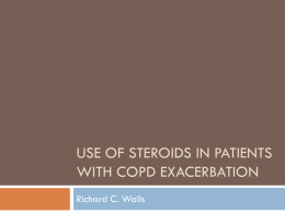Routes of Steroid Administration for COPD Exacerbation