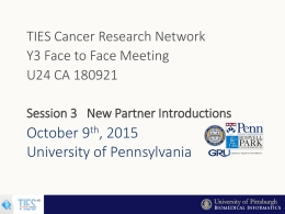 October 29th, 2014 University of Pennsylvania