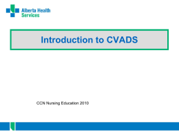 2011 Introduction to CVADsx