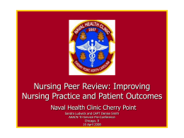 NHCP Nursing Peer Review - American Academy of Ambulatory