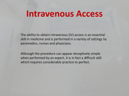 Intravenous Access 045 2014x