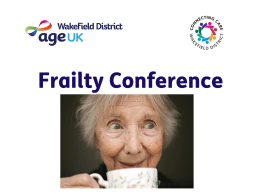 Frailty - Age UK