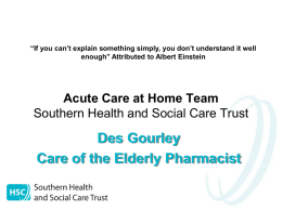 Southern Health and Social Care Trust Acute Care at Home