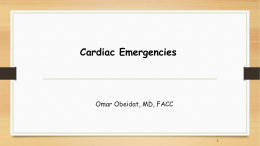 Cardiac Emergency By Dr. Omar Obeidat [Slide 1]