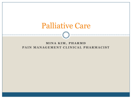 Palliative Care Lecture Notesx